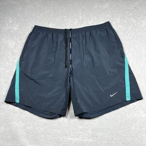 Nike Shorts Mens Size Large Brief Lined Running 695441-475 Drawstring